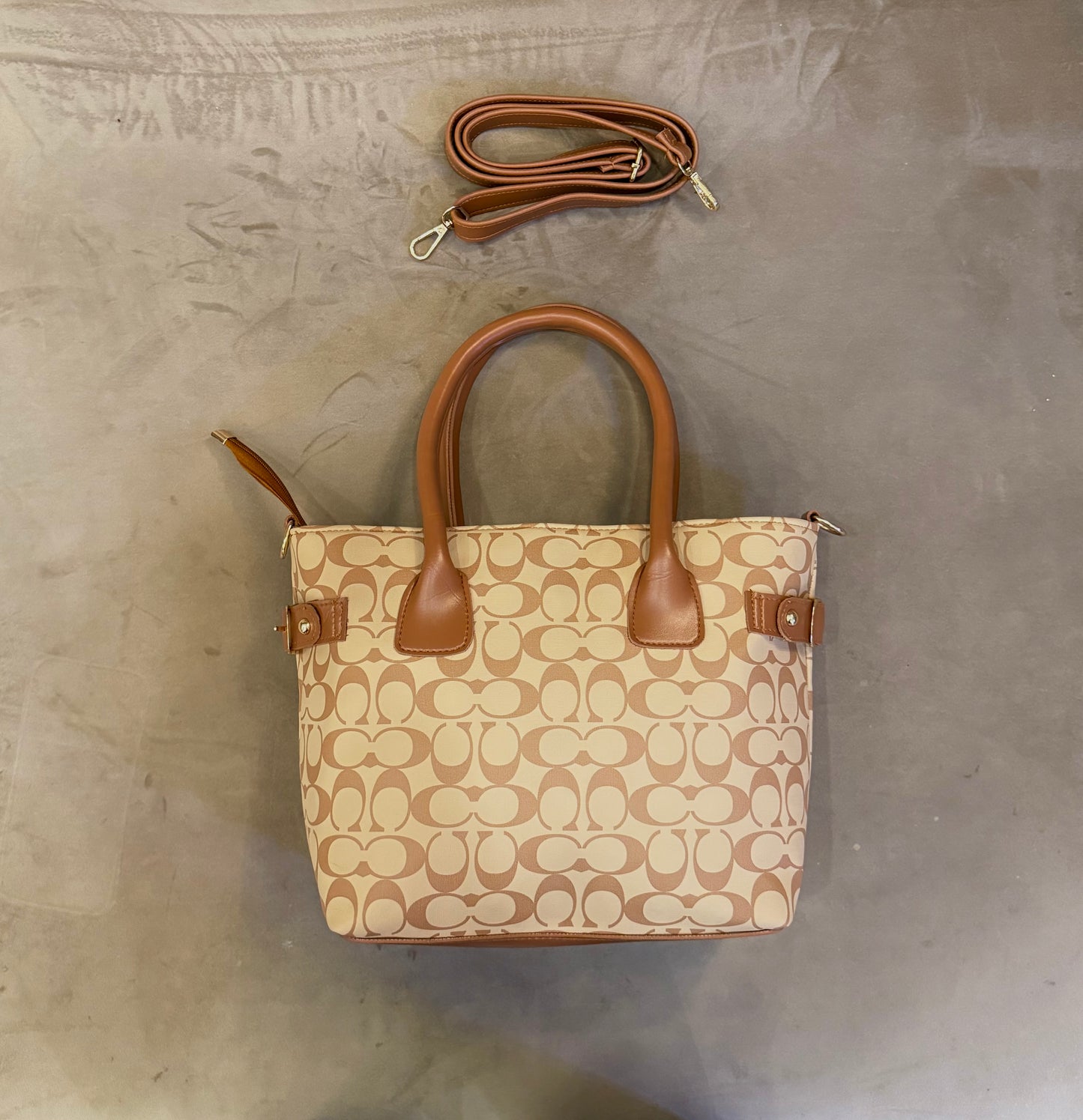 The Heritage Luxe Collection – Honey Beige Tote.