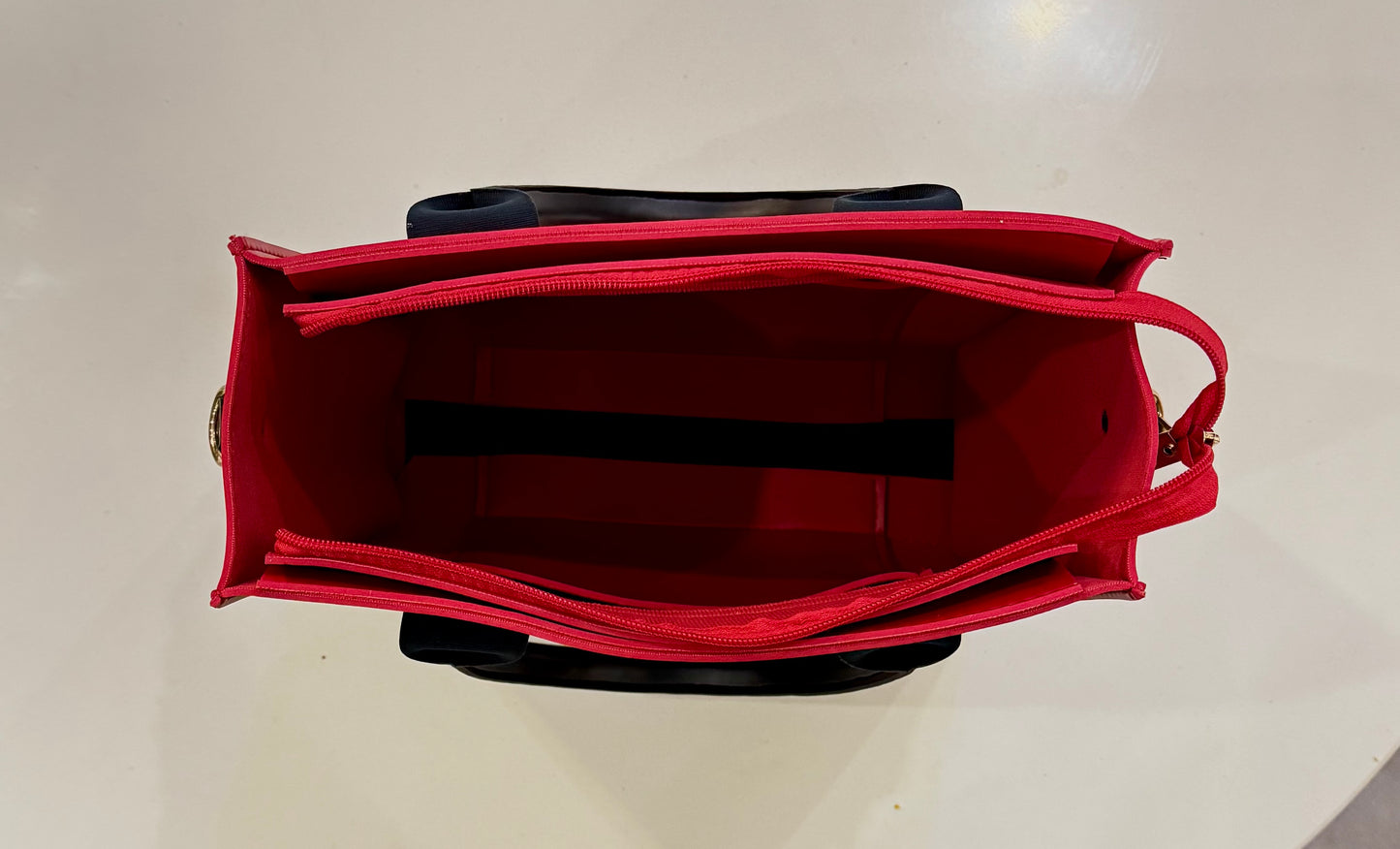 Italian Tote. Wine-Red