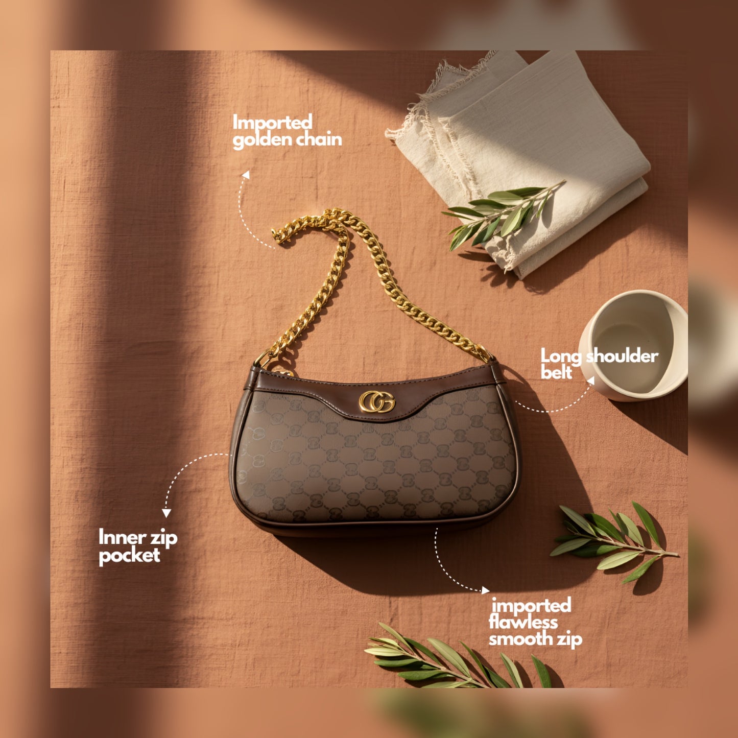 Signature Classic Luxe Collection – Classic Brown Crossbody