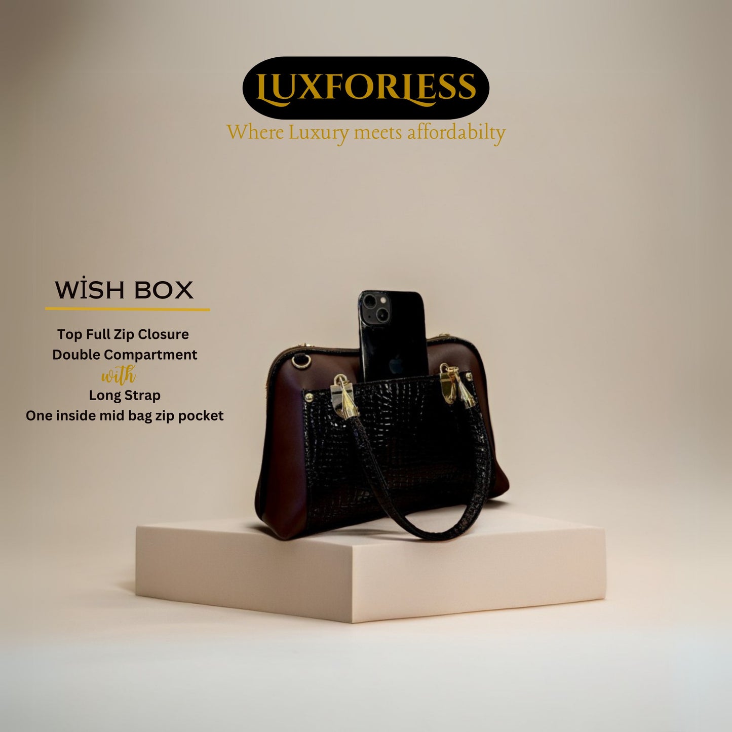 Wish box - chocolate brown
