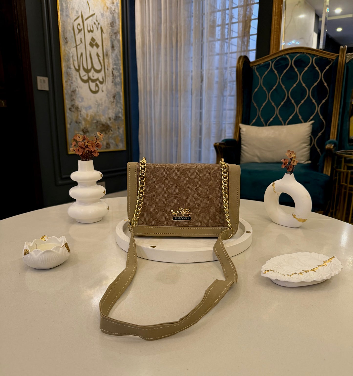 The Heritage Luxe Collection – Desert Gold Crossbody.
