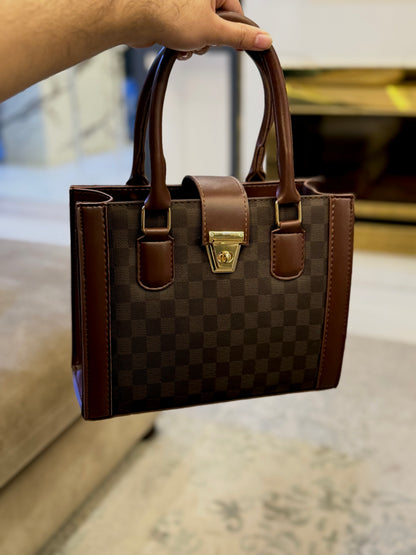 Checkered wish bag - Brown