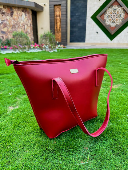 Liver pool Tote - Wine red