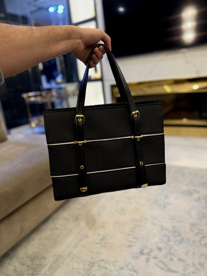The Heritage Lux collection - Royale Black Tote.