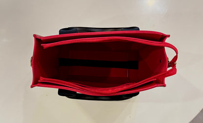 Italian Tote. Wine-Red