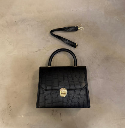 Signature Classic Luxe – Prestige Black Top Handle bag.