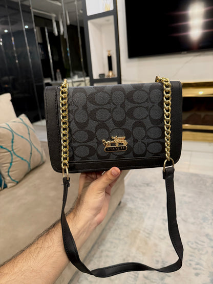 The Heritage Luxe Collection – Noir Majesty Crossbody.