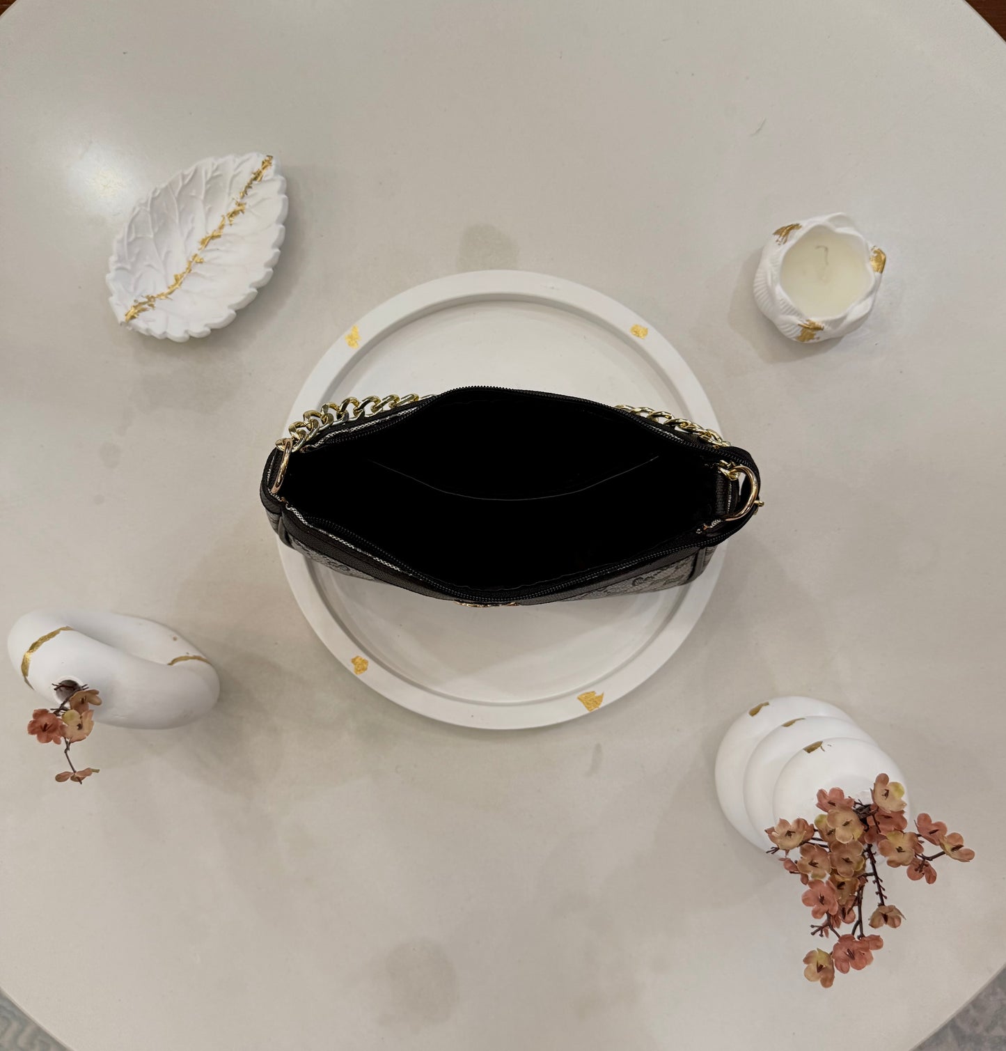 Signature Classic Luxe Collection – Ivory Glow Crossbody