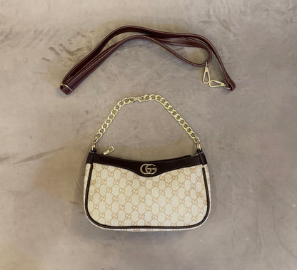 Signature Classic Luxe Collection – Vintage Beige Crossbody.