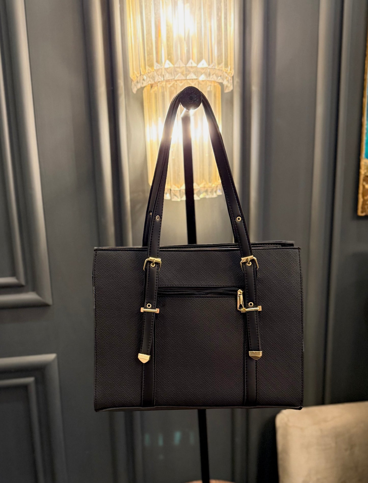 The Heritage Lux collection - Royale Black Tote.