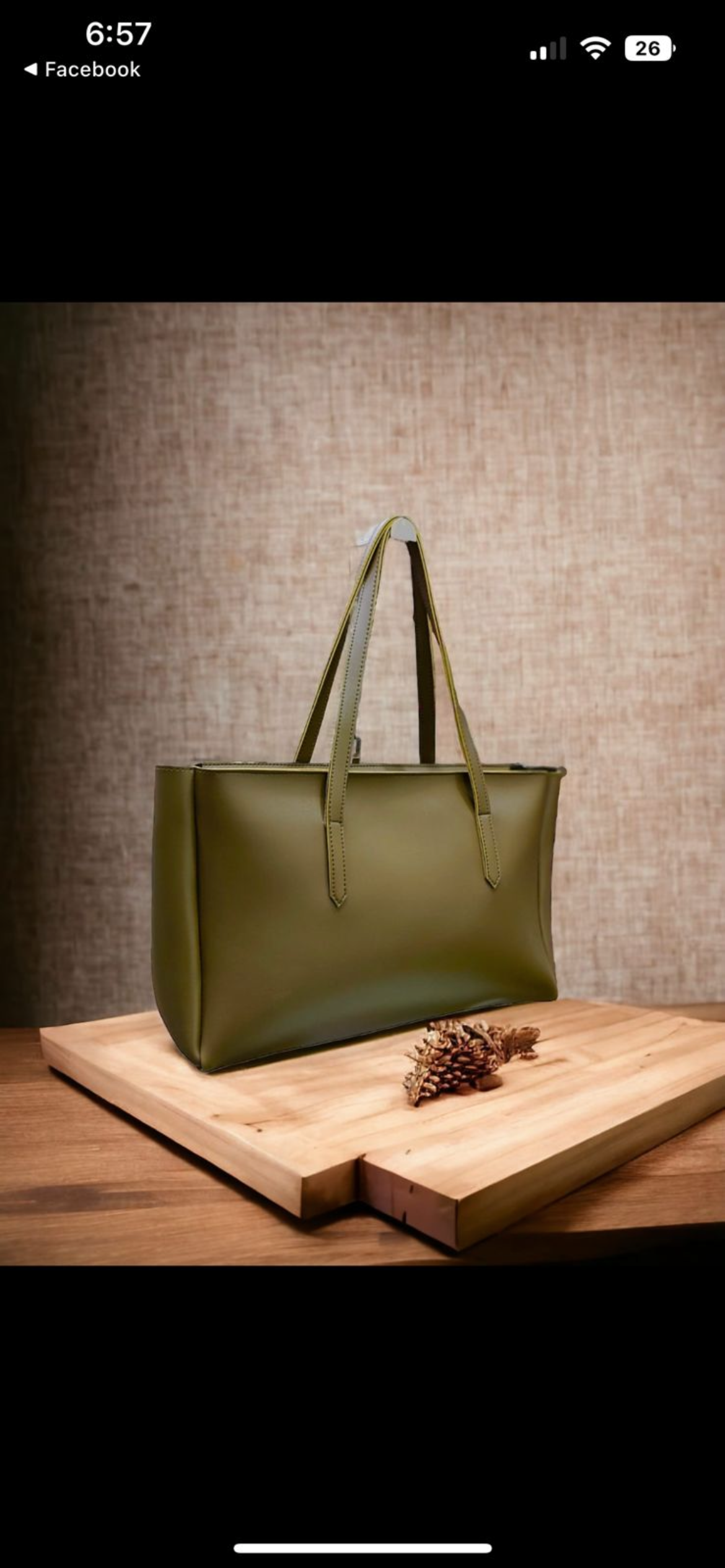 Boss Tote - olive green