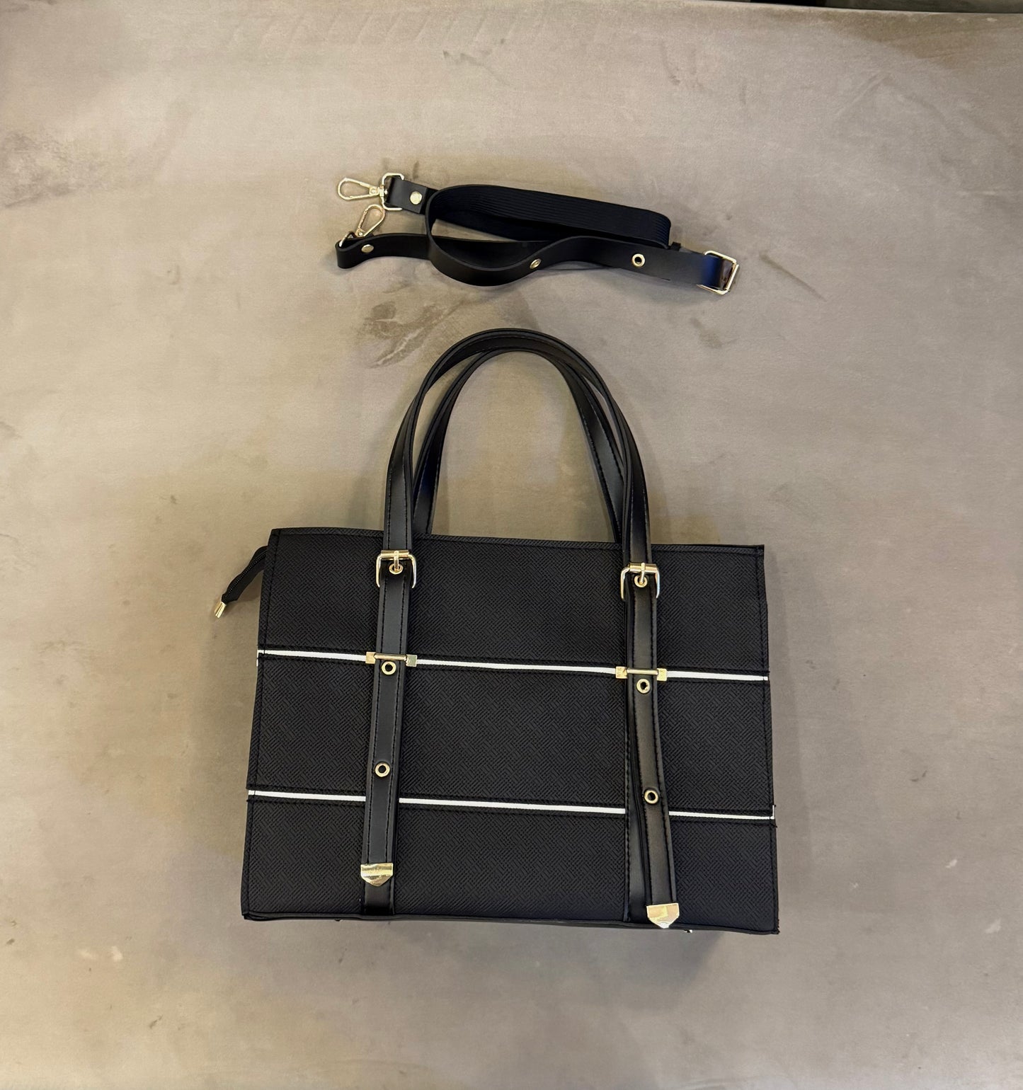 The Heritage Lux collection - Royale Black Tote.