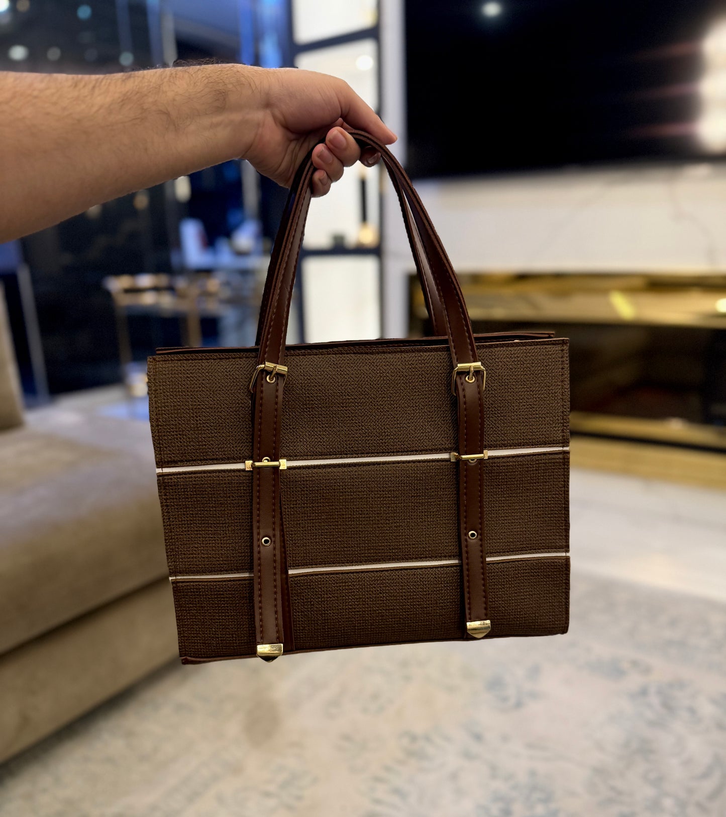 The Heritage Lux Collection – Walnut Royale Tote