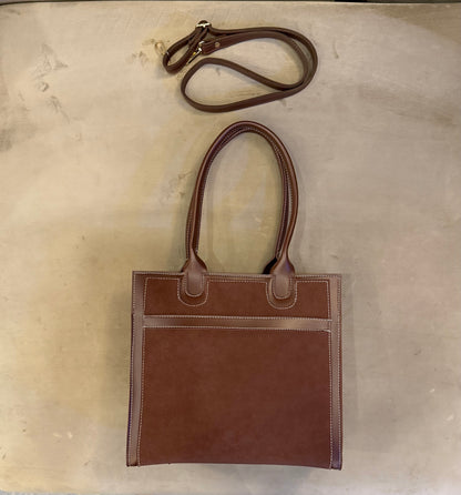 Signature classic Luxe collection - Mocha seude Tote.