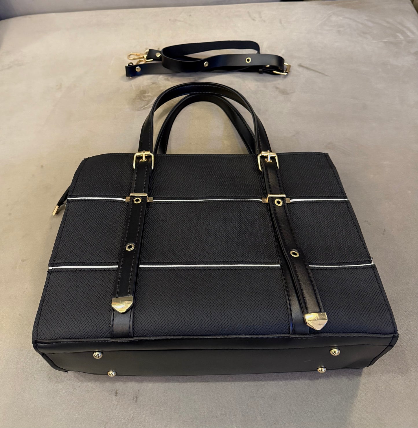 The Heritage Lux collection - Royale Black Tote.