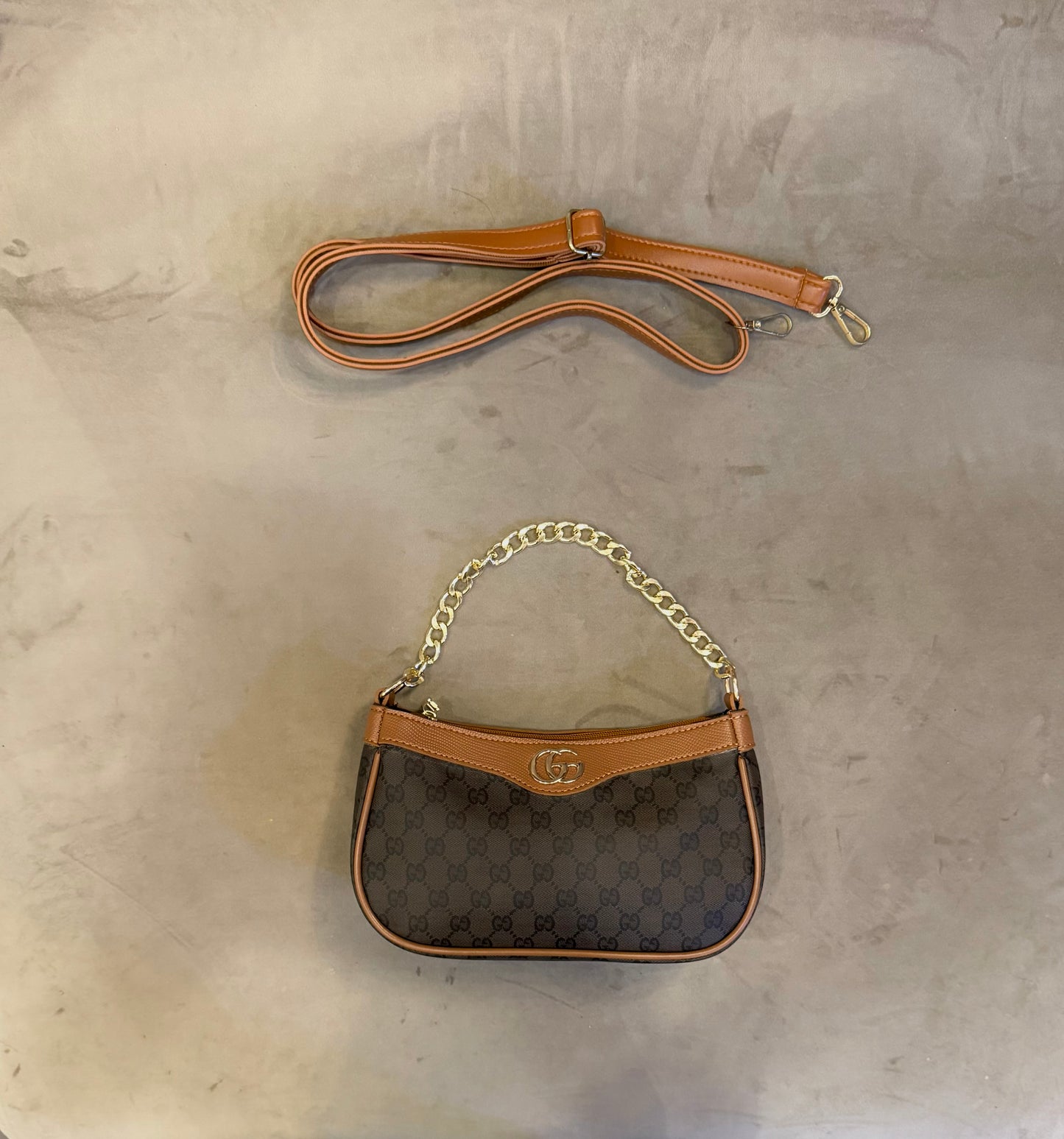 Signature Classic Luxe Collection – Tan Brown Crossbody