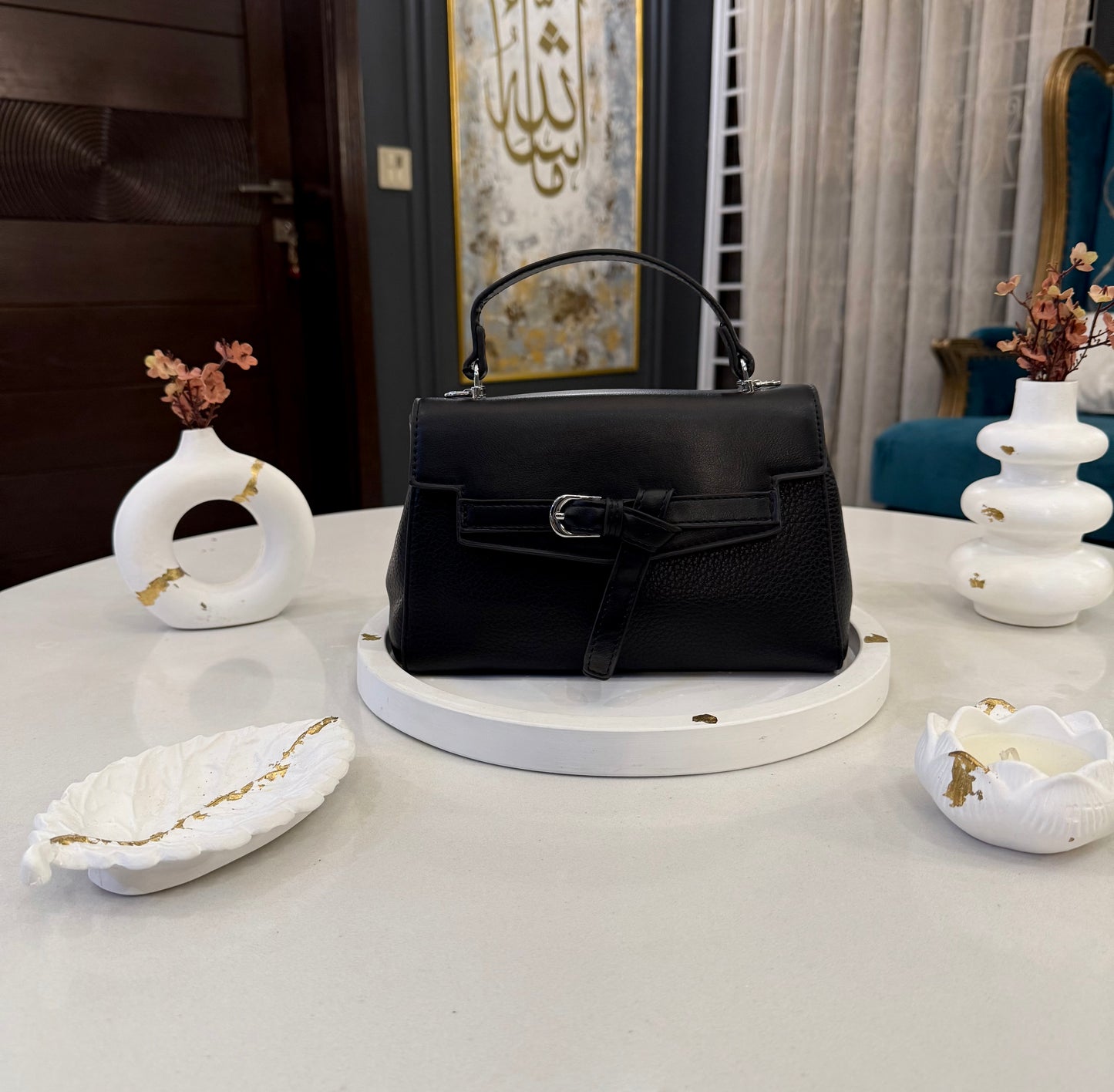 Signature Classic Luxe collection - Belted Top-Handle Bag