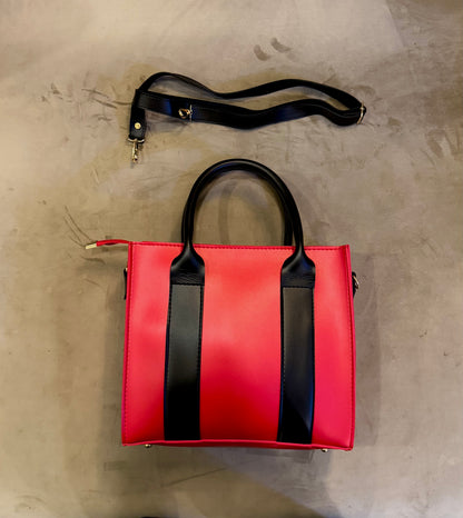 Italian Tote. Wine-Red