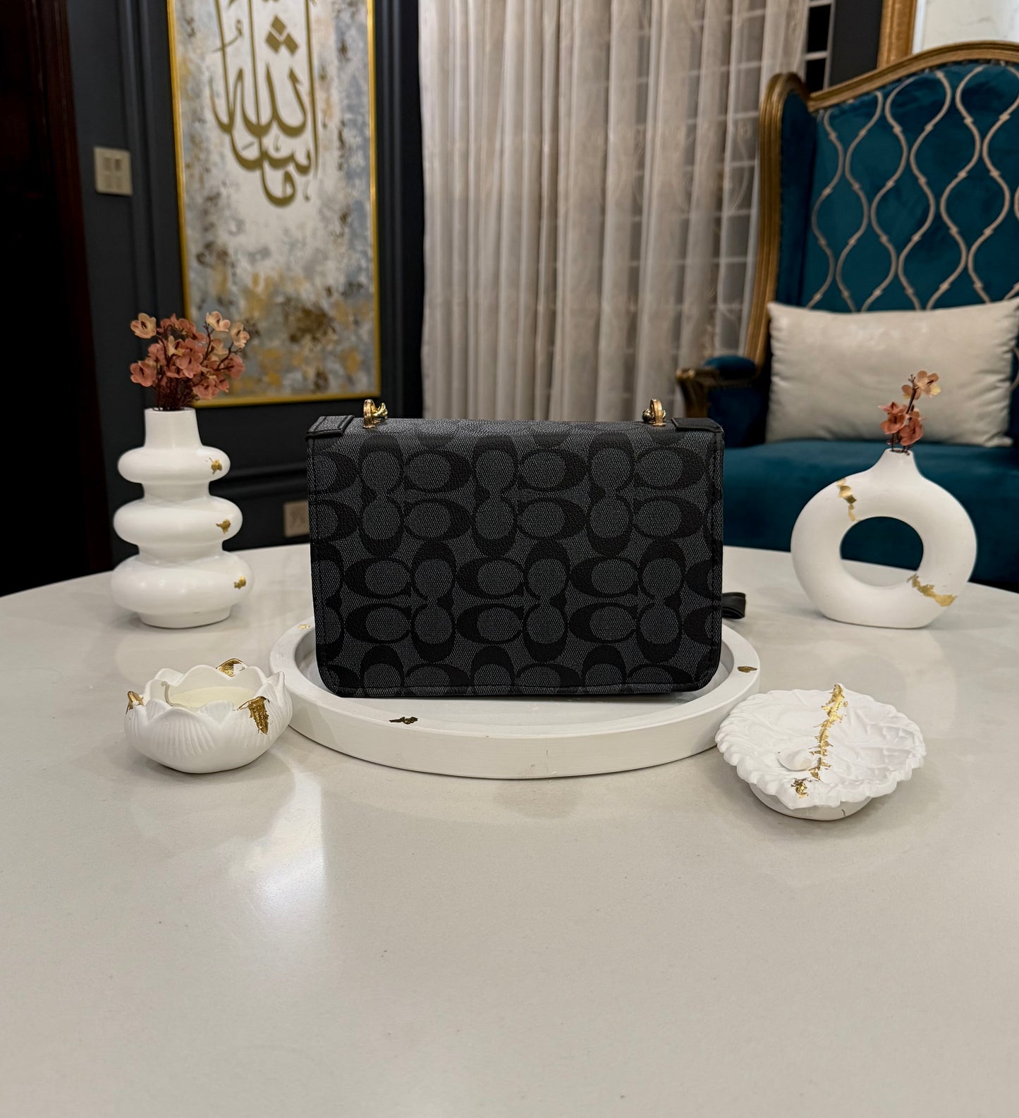 The Heritage Luxe Collection – Noir Majesty Crossbody.
