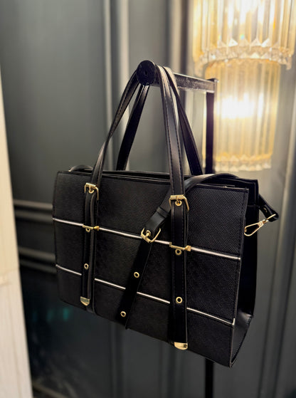 The Heritage Lux collection - Royale Black Tote.