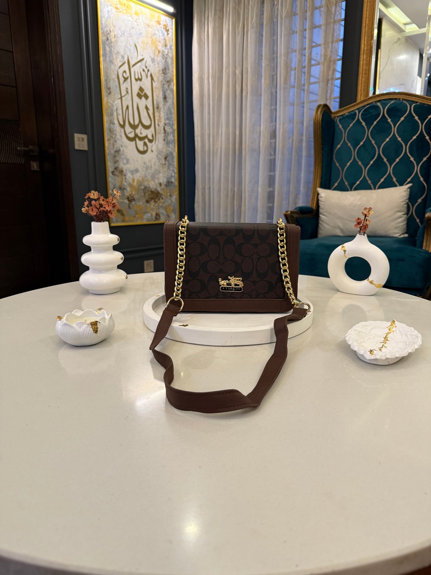 The Heritage Luxe – Cocoa Charm Crossbody.