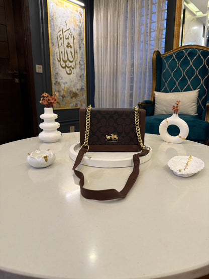 The Heritage Luxe – Cocoa Charm Crossbody.
