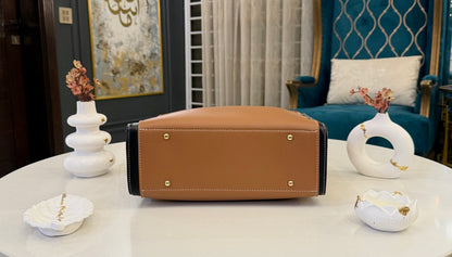 Signature classic Luxe collection - Caramel Suede Tote.