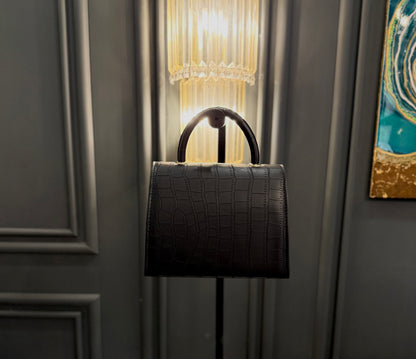 Signature Classic Luxe – Prestige Black Top Handle bag.