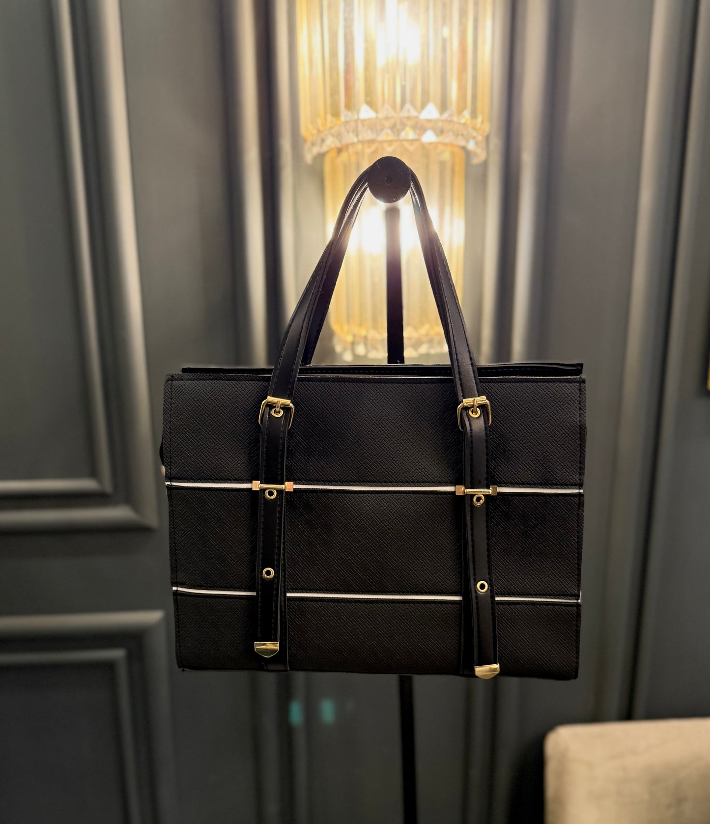 The Heritage Lux collection - Royale Black Tote.