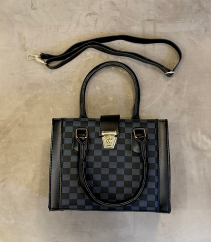 Checkered wish bag - Black