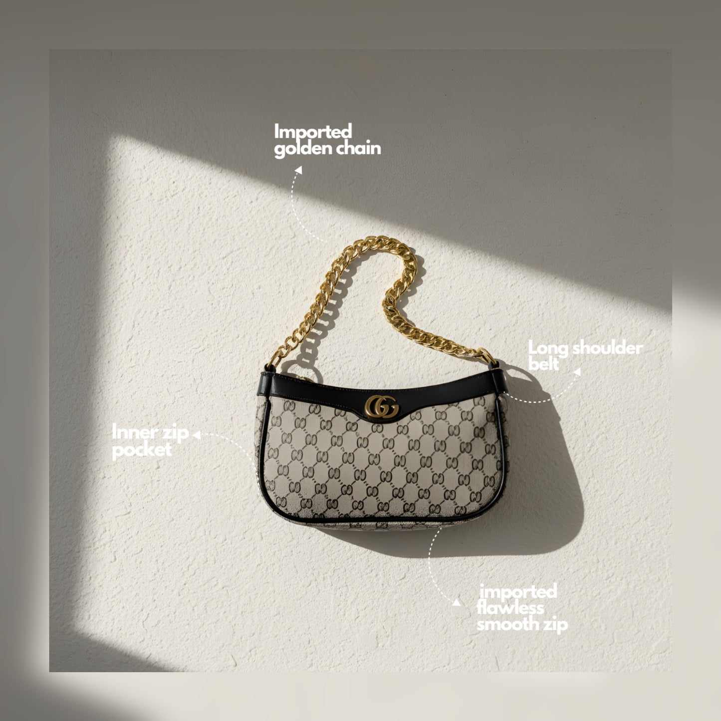 Signature Classic Luxe Collection – Ivory Glow Crossbody